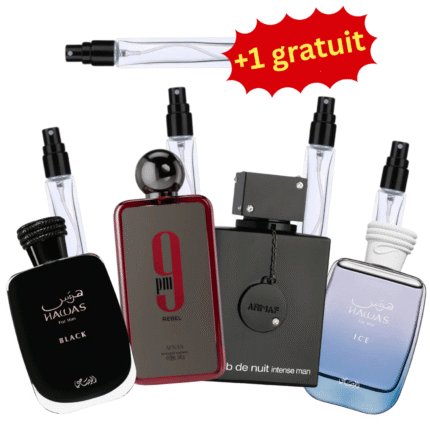 Pack Découverte Homme – 4+1 Parfums Best-Sellers en Décant 10ml